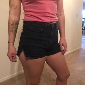 High rise shorts
